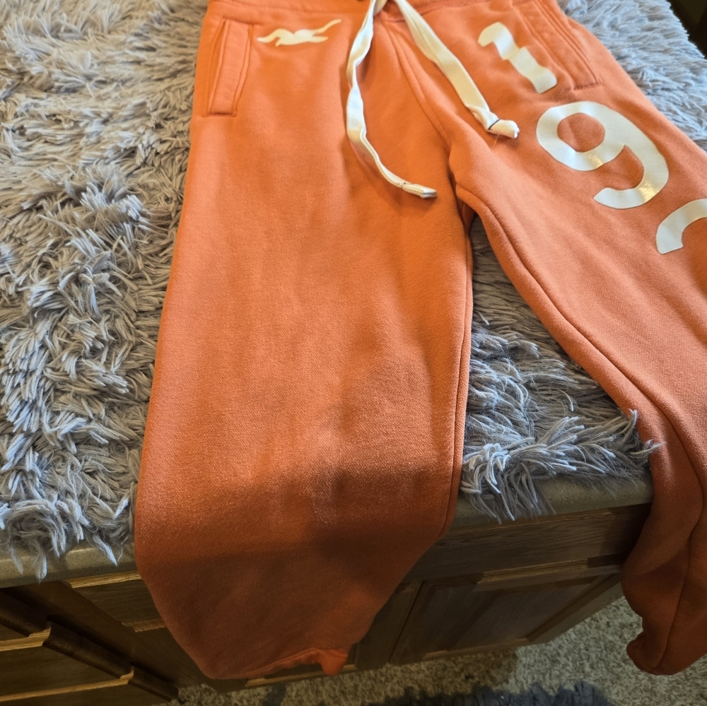 Hollister Orange Sweatpants Size XS - Picture 6 of 14